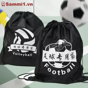 ZK Thể Thao Ngoài Trời Dây Rút Túi Bảo Quản Tập Gym Nam Túi Bóng Đá Bóng Chuyền Vải Oxford Di Động Có Thể Gập Lại Có Thể Tái Sử Dụng Ba Lô VN