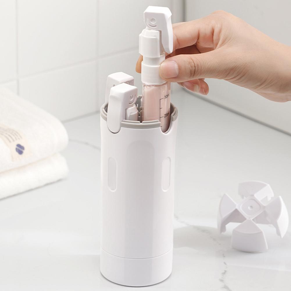 Du Lịch Đổ Lại Chai 4 Trong 1 Rửa Chăm Sóc Chai Di Động Mỹ Phẩm Dầu Gội Bảo Quản Chai N4b9