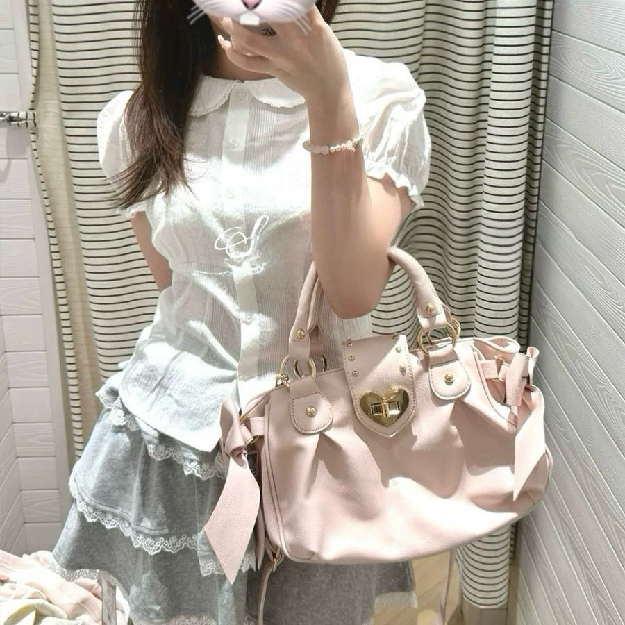 ANCO 2026 Cô gái ngọt ngào cấu trúc mềm nhỏ vai túi du lịch Vintage xách tay thiết kế túi vai đơn ngang rắn màu cho phụ nữ
