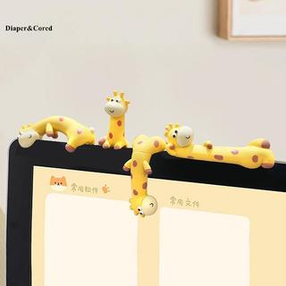 DIAPER & CORED Cao Su Hươu Cao Su Trang Trí Rãnh Dán Hươu Cao Cổ Các Bức Tượng Hoạt Hình Hươu Cao Cổ Mẫu Xe Trang Trí Màn Hình Hiển Thị Trang Trí YTH