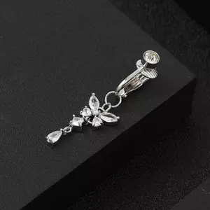 Bụng giả bướm sụn bông tai kẹp body piercing - Mina - Trang sức thời trang