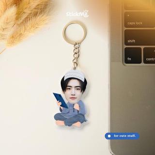 Gantungan Kunci Ganci Keychain Acrylic Kpop Idol Korea Series Anti Banting Untuk Tas Kunci Motor Mobil - Jake