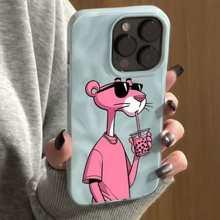 Ốp lưng iPhone 17 16 15 14 13 12 11 ProMax XR XS Max 7 8 Plus Báo Hồng Họa tiết dễ thương Ốp lưng điện thoại Dẻo mềm