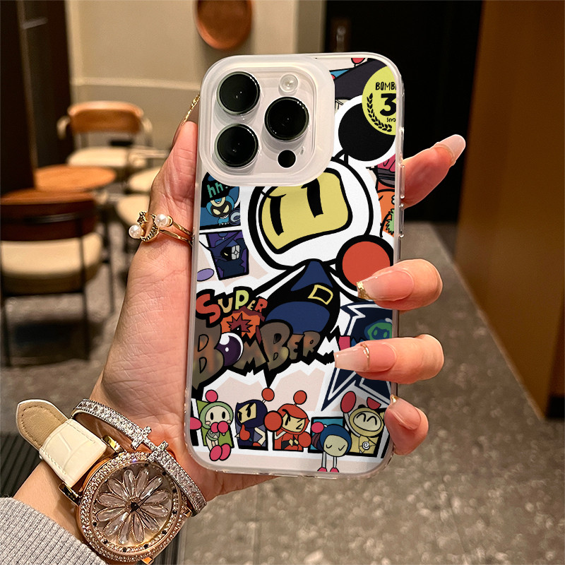 Tide Play Stickers Big Crash cho 16 trường hợp iPhone 17Air Frosted Meta Air Trường hợp 14 13 11Pro