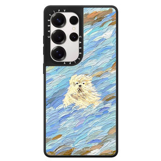 Từ Tranh Sơn Dầu Sơn Gương Chó Cứng Phone Case Dành Cho Samsung Galaxy S26 25 24 23 UItra S26 25 24 23 Plus Vỏ Bảo Vệ Chống Sốc