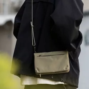 Túi đeo ngực gập gọn, lưu trữ thường, đeo vai, đựng điện thoại di động unisex