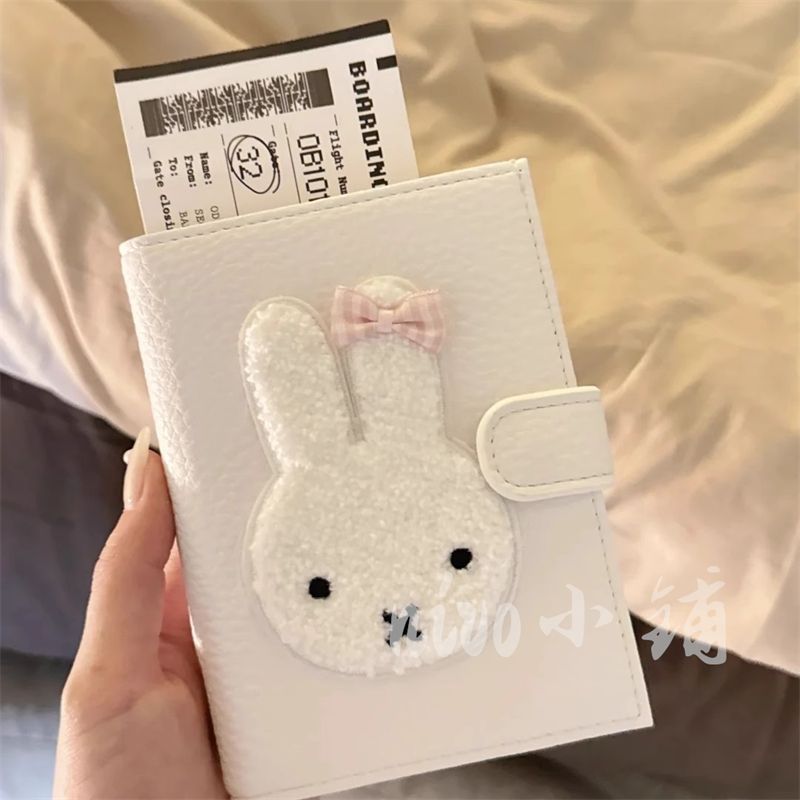 LXY Thỏ Dễ Thương Ngắn Ví Đựng Tiền Xu Da pu Chống Trộm Bàn Chải Hộ Chiếu Phong Cách Đa Năng Đựng Thẻ Cặp Đôi Túi Bảo Quản Ví, Túi Nhỏ