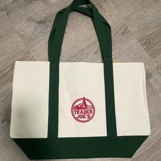 Trader Joe Túi mua sắm cỡ lớn Túi Tote Túi đeo vai dung tích lớn