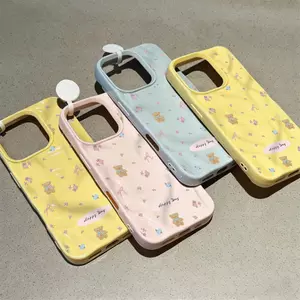 Hươu nhỏ hoa dệtPhù hợp với 17 vỏ điện thoại 16plus, 15 nhống gãy, 14 vỏ mềm, 13