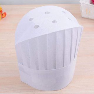 Mũ Đầu Bếp Dùng Một Lần Không Dệt Cao Cấp, Phù Hợp Nam Nữ và Bảo Vệ Khi Làm Việc