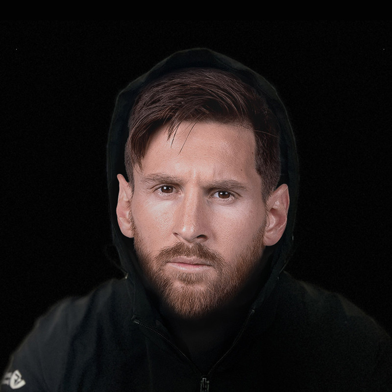 Mũ trùm đầu hình nhân vật nổi tiếng messi, ronaldo mặt nạ Cosplay MALAN