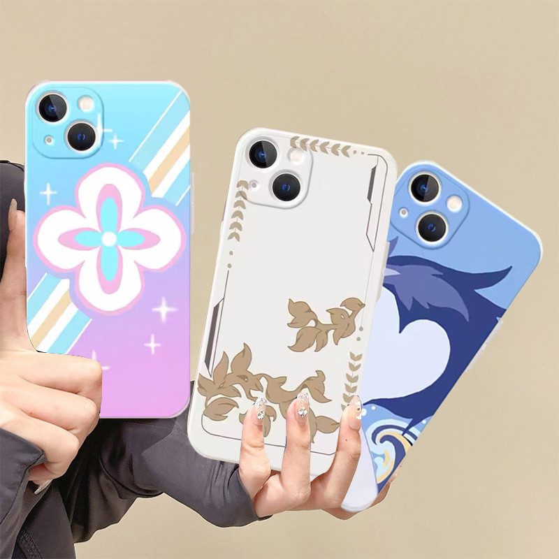 Honkai Star Rail March 7th Himeko Ốp Điện Thoại Cho IPhone X XS Max XR 8 7 6 6s Plus 11 12 13 14 15 16 Pro Max 15 14 Plus Silicon Lỏng Chống Sốc Hoạt Hình Chống Rơi