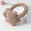 DARON Y2k Star Earmuffs, Bịt Tai Sang Trọng Mùa Đông Chống Lạnh Ấm Áp, Dễ Thương Màu Trơn Trượt Tuyết Ngoài Trời Nữ Lông Tơ Earflap Ear Cover