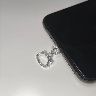 Kawaii KT Cat Design Cổng sạc Nắp bảo vệ phích cắm bụi cho giao diện sạc Ph