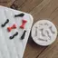 QIUWU Silicone Râu ria mép Nơ Dây Fondant Khuôn Bánh Sugarcraft Khuôn Socola .