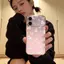 Mó tay bướm bướm mà hồngVỏ bảo vệ Corning phù hợp cho điện màu hoại iPhone 16/17 Pro
