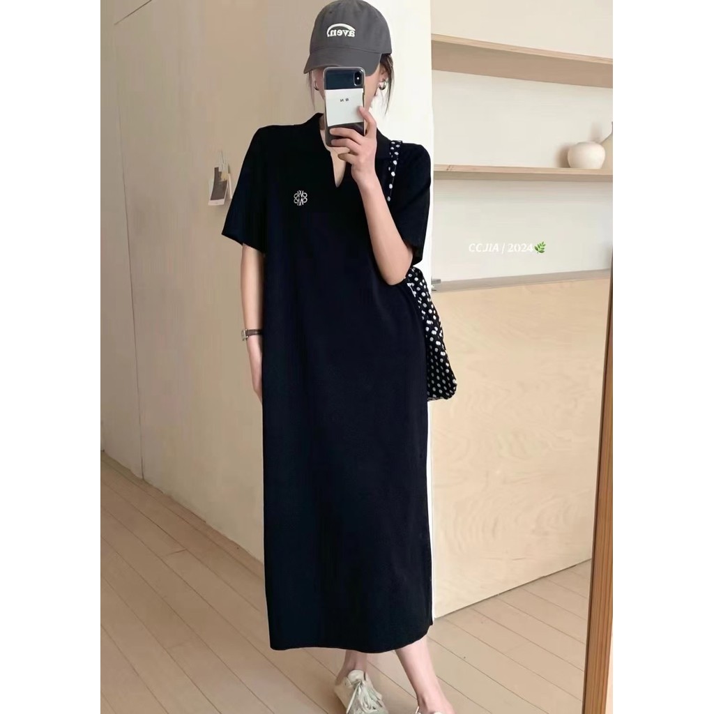 Trang phục bà bầu mùa hè Ve áo sọc thời trang phương Tây