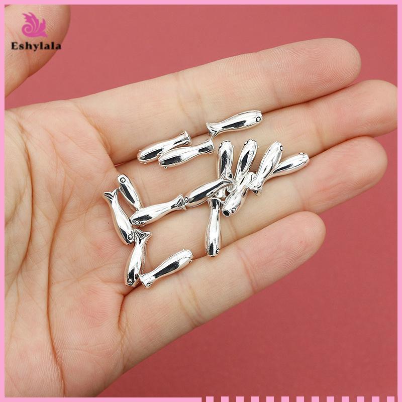 Eshylala Hạt Cá Inox Quyến Rũ - Set 10 Chiếc Cho Trang Sức DIY Mới