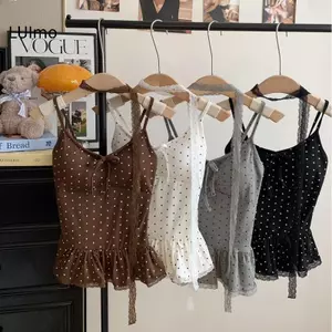 Áo sơ mi nữ chấm bi màu trơn, chất liệu mỏng nhẹ, thời trang hàng ngày