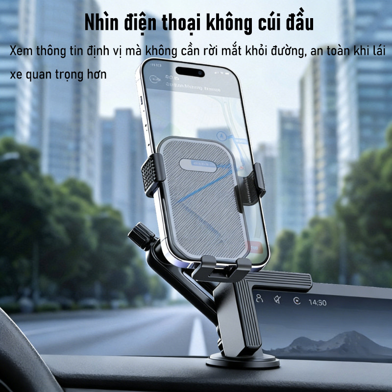 Giá Đỡ Điện Thoại Ô Tô Trọng Lực - Hợp Kim Nhôm Chống Rung, Hỗ Trợ Cảm Ứng Mượt, Dùng Cho Xe Năng Lượng Mới