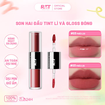 Romantic Beauty Son Kem Lì Mist Party 2 Đầu Màu Nude Matte Không Trôi Không Dính Ly
