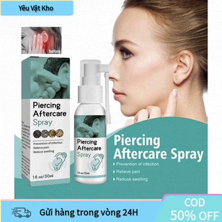 【COD】Xịt chăm sóc lỗ xỏ khuyên dịu nhẹ, không chứa cồn, không gây khô da, giúp lỗ xuyên luôn sạch sẽ và an toàn.