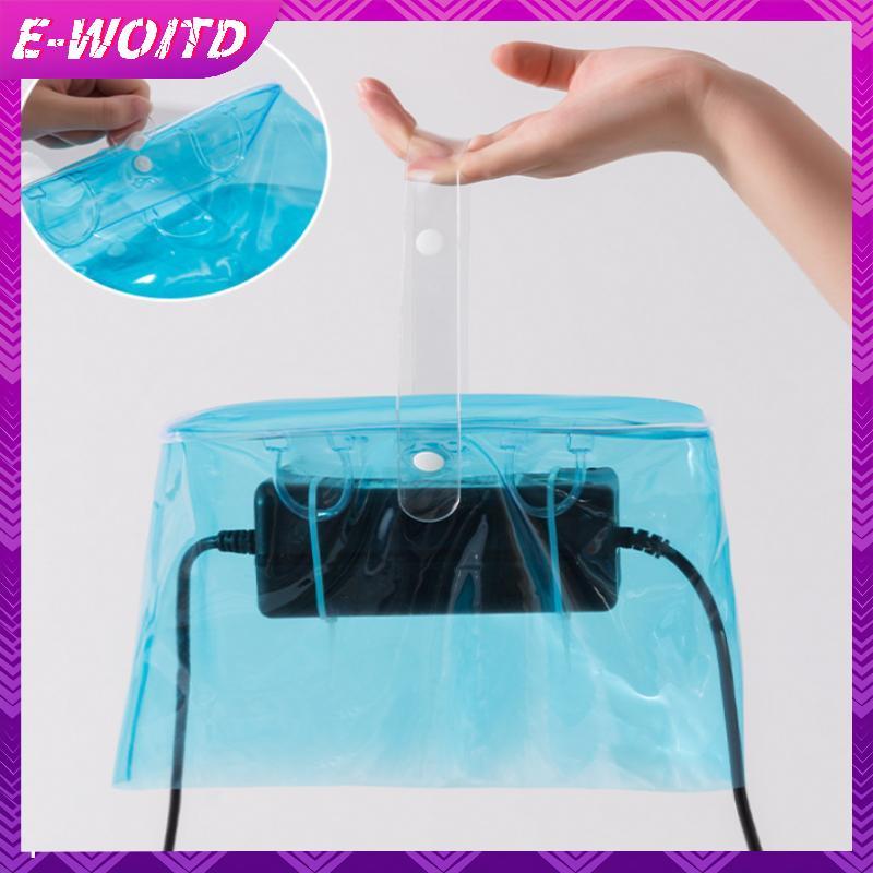 E-WOITD Điện Xe Máy Sạc Áo Mưa Bao Da Túi Sạc Ô Tô Điện PVC Túi Chống Thấm Nước Cắm Ngoài Trời Đa Năng Chống Bụi Hộp Bảo Vệ E-WOITD