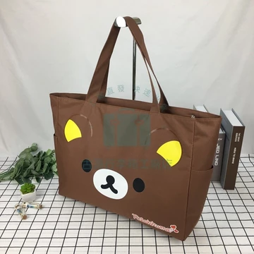 Túi vải canvas thời trang dung tích lớn Túi du lịch chống nước di động Dung tích lớn Túi mua sắm có thể gập lại Túi đựng xác ướp một vai Túi tote du lịch Túi tote vải có dây kéo Túi tote một vai di độ