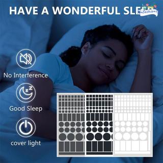 Nhãn dán làm mờ ánh sáng ITRUMPET, Nhãn dán chặn ánh sáng LED cường độ bám dính tuyệt vời màu đen, dễ sử dụng Tấm che nắng Tránh chói Led có khối Bộ lọc Led Tấm làm mờ