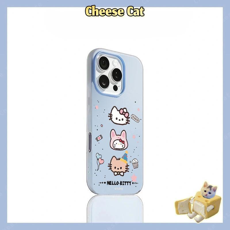 Dễ Thương Kitty Vỏ điện thoại dành cho iPhone 14 15 16 13 12 11 Pro Max Xs Max XR 17 Air Vỏ iPhone màu hồng