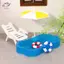 HFTOY 1 Bộ Đồ Chơi Trẻ Em Nhà Búp Bê Mô Phỏng Dễ Thương Bể Bơi Mini Vòng Tròn Bơi Bộ Ghế Đi Biển Mô Hình DIY Trang Trí ~