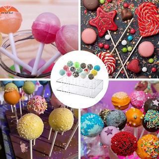 Giá đỡ bánh Lollipop với 15 lỗ, làm từ acrylic trong suốt, phù hợp làm giá đỡ màn hình