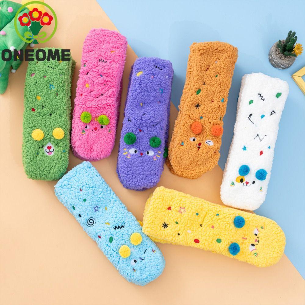 ONEOME Tất giữ nhiệt ONEOME dày, chống trượt với họa tiết hoạt hình ...