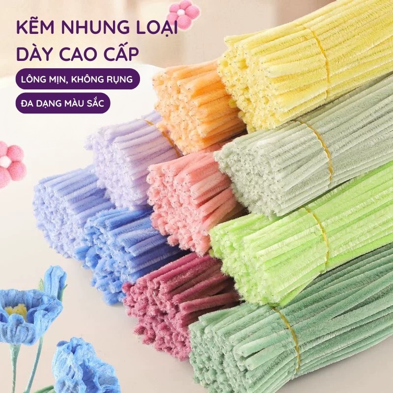 Kẽm nhung loại đẹp, phù hợp làm đồ handmade và kinh doanh số lượng lớn, chất lượng ổn định