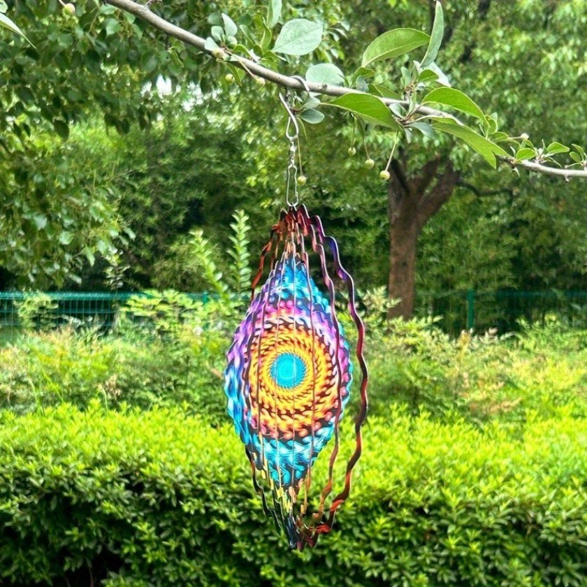 CIFbuy Kim Loại Gió Spinner Mandala Ác Mắt Quà Tặng Cho Nữ Ngoài Trời Trong Nhà Trang Trí Sân Vườn Giáng Sinh Treo Trang Trí