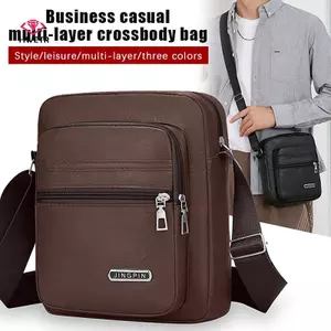 HWETR Nam Túi Thời Trang Kinh Doanh Túi Da Fanny Pack Nam Da Thật Chính Hãng Đeo Ngang Túi Đeo Vai Chất Lượng Cao Tote Mới
