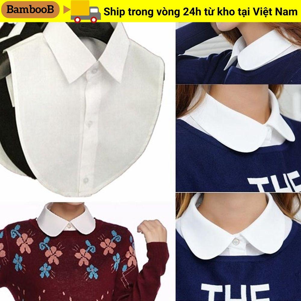 BAMBOOB Cổ Giả Áo Thời Trang Vintage Quần Áo Phụ Kiện