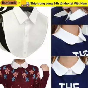 BAMBOOB Cổ Giả Áo Thời Trang Vintage Quần Áo Phụ Kiện