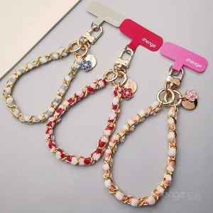 Camellia Dây Xích Điện Thoại Di Động Dây Nữ Thời Trang Phong Cách Chanel Độc Đáo Siêu Đẹp Ánh Sáng Sang Trọng Niche Tinh Tế Cổ Tay Cao Cấp