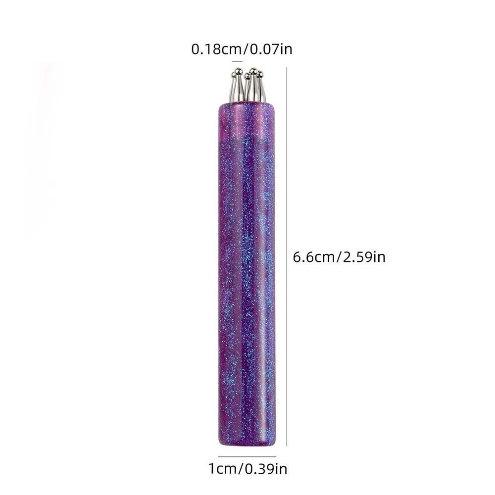 HWAIDY Bút Chấm Móng Tay 5 Cánh Hoa, Tay Cầm Acrylic, Dụng Cụ Vẽ Hoa One Stroke Cho Nail Art DIY