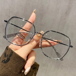 Kính mắt khung kim loại tròn chống xanh, bảo vệ bức xạ máy tính, phong cách Hàn Quốc