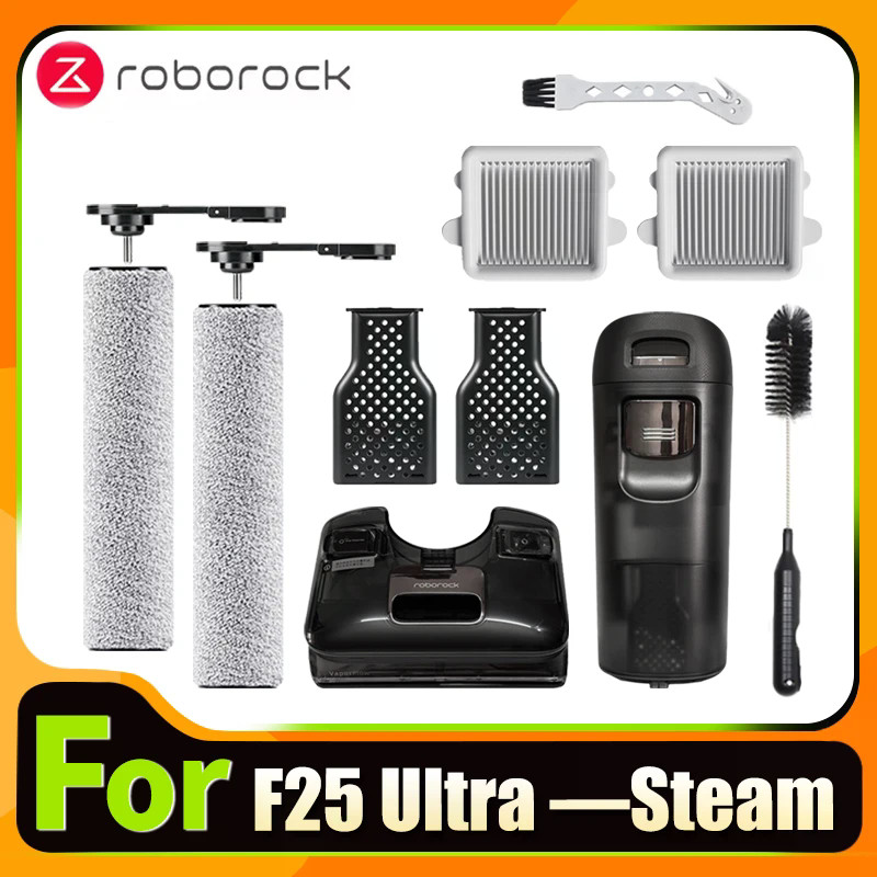 Phụ Kiện Chính Hãng Cho Roborock F25 Ultra / A30 Pro Bàn Chải Máy Hút Bụi Hơi Nước Con Lăn Và Heap Lọc Các Bộ Phận Bình Nước Bẩn