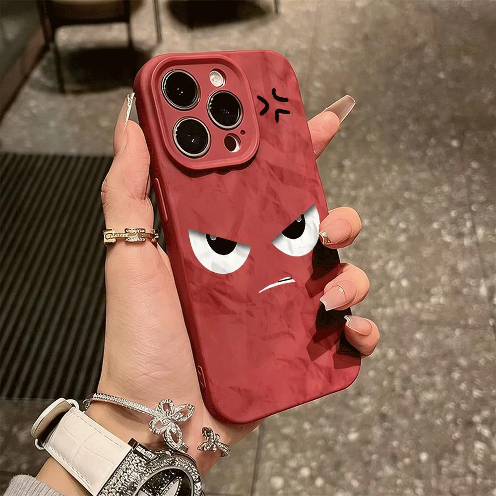 Biểu hiện tức giận có thể áp dụng cho iphone 17/16/12/13 nếp gấp 3 chiều 11/15promax vỏ điện thoại