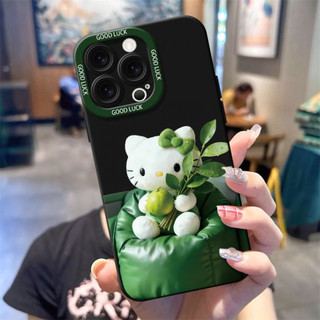 Ốp điện thoại mèo con lá bưởi cho iPhone 17 / 16 / 15 / 14 / 13 / MINI / 12 / 11 / Pro MAX / X / XS / XR / 7 / 8 / 6 Vỏ bảo vệ toàn diện bằng silicon lỏng chống sốc và chống rơi