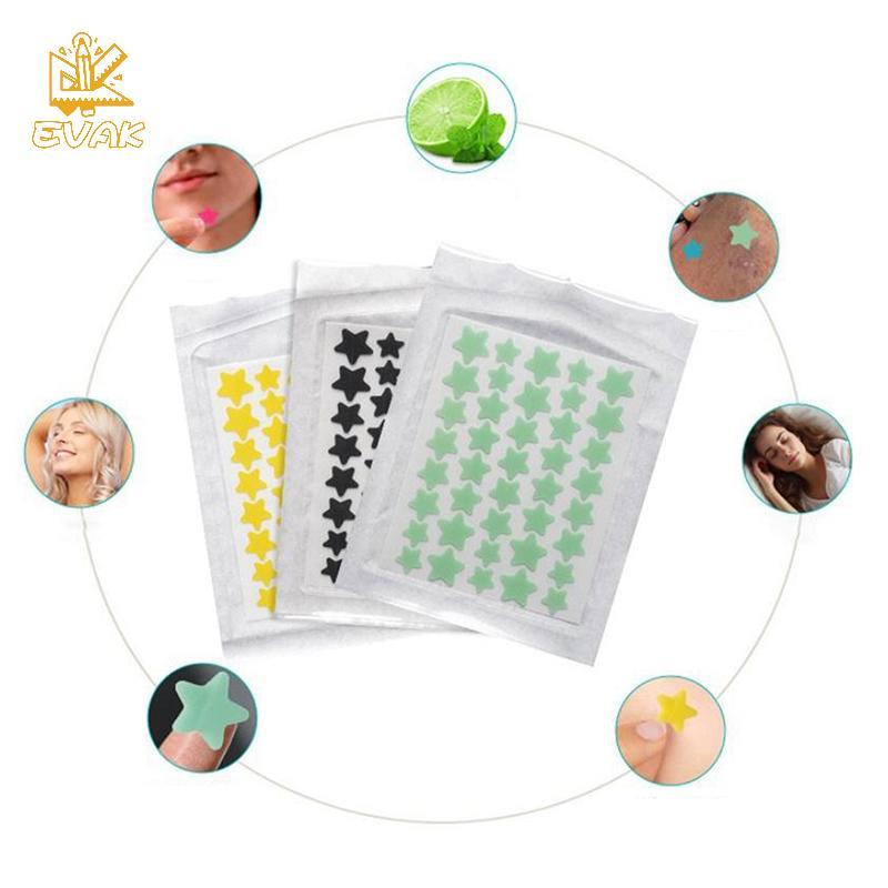 Alittlesetrtu - Miếng dán giảm mụn 200/400 cái, kết hợp màu sắc với hình trái tim và ngôi sao, làm từ PE