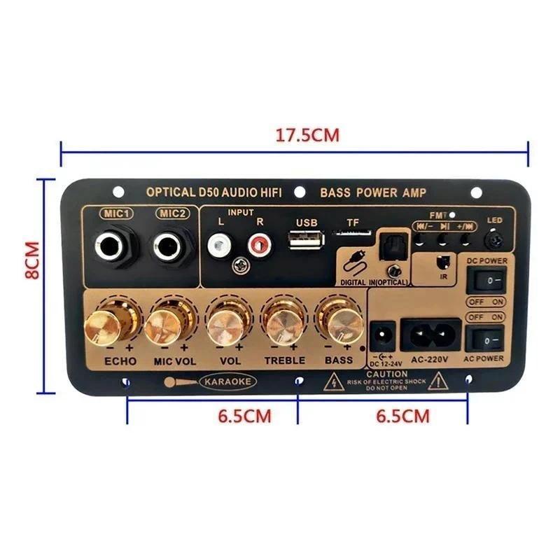 Bán chạy【HCM/24H】Bo mạch loa D50 Bluetooth 4.2 30-120w cho Loa gia đình, Karaoke DIY, Bộ khuếch đại âm thanh