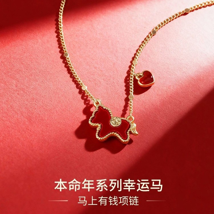 Vòng cổ mặt dây chuyền hình trái tim thời trang