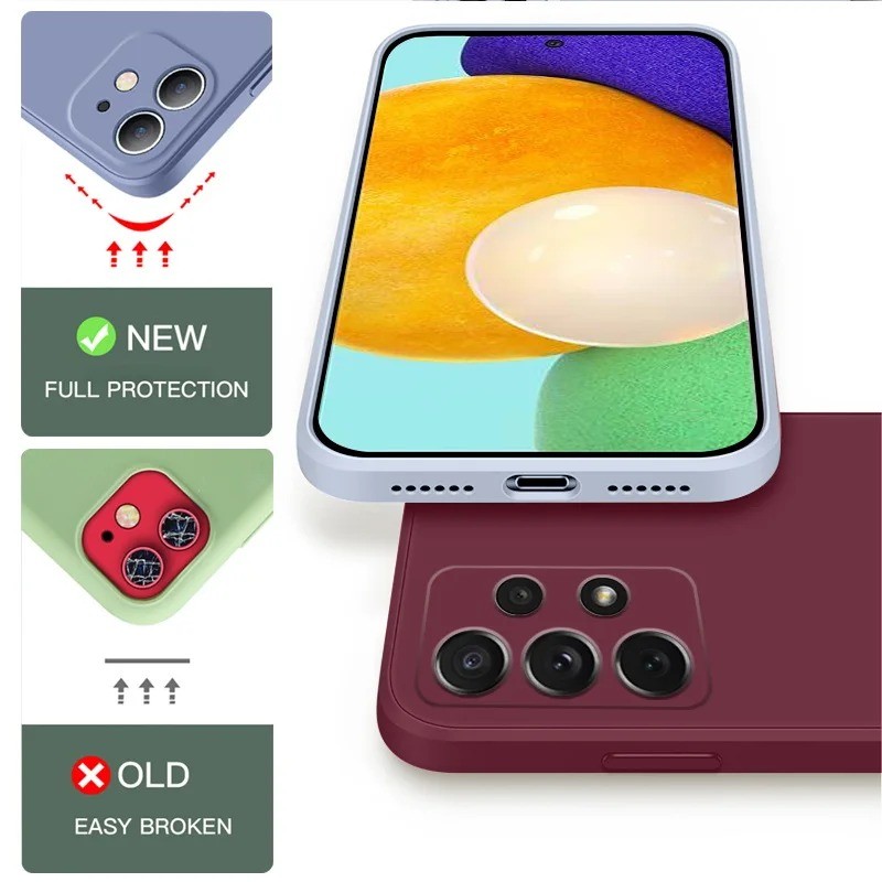 Ốp Silicon Lỏng Cho Galaxy S25 S25 + Ultra Edge Full Cover Chống Rơi Chống Cháy Nổ Mềm Procect Sang Trọng Nguyên Bản Vỏ Điện Thoại