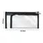 FAVORITEGOODS 1 Túi Đựng Tài Liệu, Túi Đựng Mỹ Phẩm PVC Du Lịch, Túi Vệ Sinh Chống Thấm Nước Di Động Trong Suốt Bền Đẹp