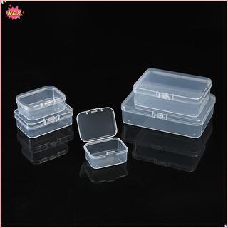 N & X 10 Chiếc Hình Chữ Nhật Trong Suốt Hộp Nhựa Trang Sức Thẻ Văn Phòng Phẩm Hộp Bảo Quản Hàng Nhỏ Hộp Bảo Quản.